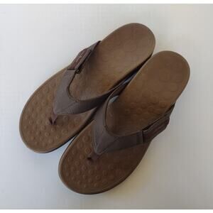 ORTHAHEEL Ryder Brown Adjustable Thong Flip Flop style Sandals - Mens Size 13
